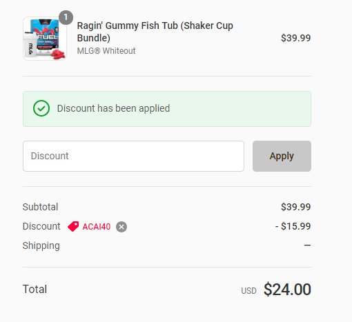 alec on X: "Use discount code "ACAI40" for one week only for 40% off your  next GFUEL purchase at https://t.co/Pq3iFpdWLK!!! https://t.co/R3AAqduYYh"  / X