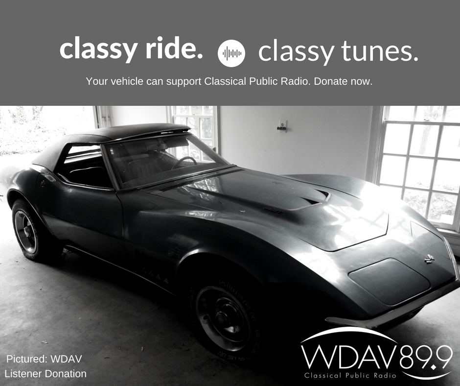 wdav's tweet photo. Did you know that your vehicle could have a second life as classical music programming? You can donate your car to WDAV to support classical public radio today! #classyride #classytunes #CARS4GOOD https://t.co/gOfGmDOkyb https://t.co/9Mv3TdNkMM