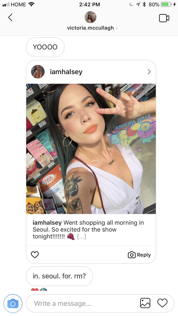 imemilybridgett's tweet photo. Part 1 of is freaking out yesterday #namsey #haljoon @halsey @bts_bighit https://t.co/NznhB08DlK