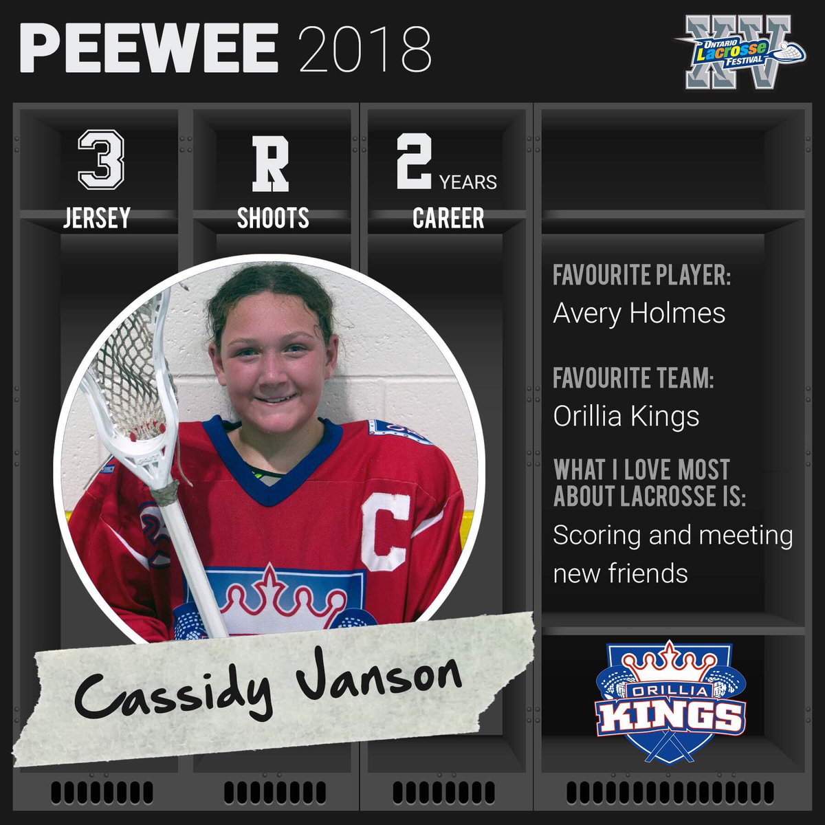 Meet Grace Farr and Cassidy Jansen of <a href="/OrilliaKingsLax/">OrilliaMinorLacrosse</a> 👑 #LaxFestivalXV