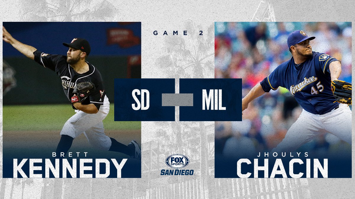 .<a href="/Padres/">San Diego Padres</a> are looking to brew up another win in Milwaukee! Tonight on the mound making his MLB debut: Brett Kennedy 👏👏👏 He will face <a href="/Brewers/">Milwaukee Brewers</a>' RHP <a href="/Jhoulys45/">FS jhoulys chacin</a> 

(📸: Ivan Pierre Aguirre)