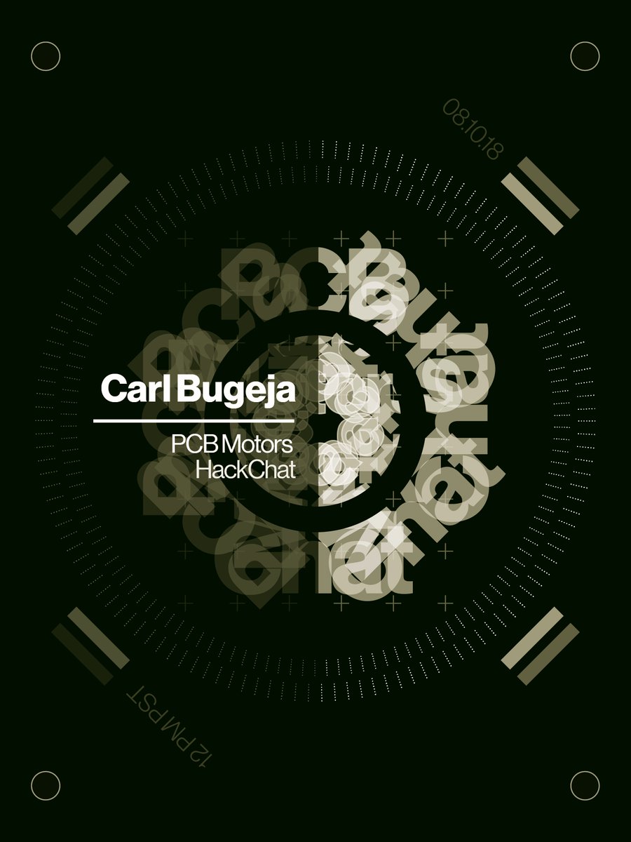 SupplyframeHW's tweet image. ✨💥@BugejaCarl invented a unique PCB motor design is that the stator is printed on a 4-layer PCB board! He&apos;ll be telling us more at this week&apos;s #HackChat. Join us Friday at noon PDT &amp;gt;&amp;gt; bit.ly/2vMz0Kl ✨