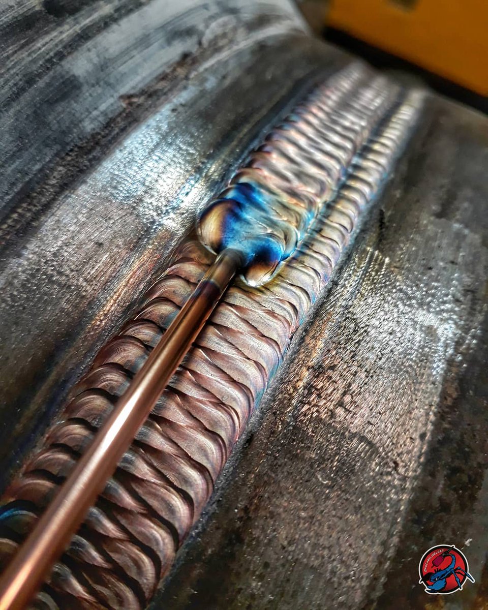 KochanWelder's tweet photo. It looks tasty, this filling pass !! 170 amps - 12.60 rod 1/8" ⚡⚡
#welding #ilovewelding #xray #weldernation #weldlicious #esabweldingacutting #weldporn #bluedemonweld #theweldlife #welddevils #aczone #primeweld #stackindimes #arcshow #kochanwelder #gtaw #gtawman #brasil https://t.co/5eImRQPjWy