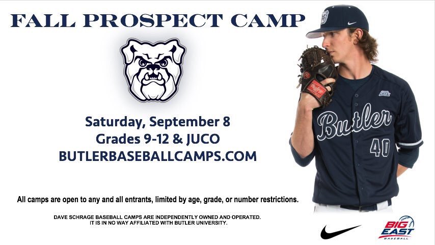 Butler Baseball Camps tweet media