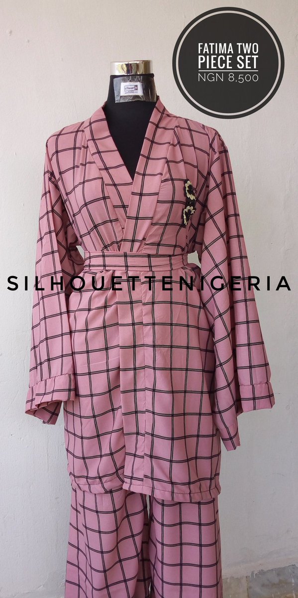 silhouette_ngr's tweet photo. FATIMA
Modest work wear, consists of a two piece set.
Knee length kimono and palazzo pants and a detachable belt.
NGN 8,500.
DM to order.
#shopsilhouette
#modestfashion
#madeinNG https://t.co/LYAU6Z6173