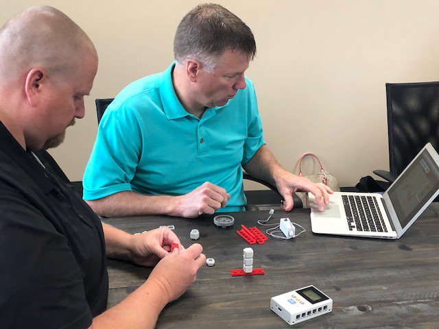 LJCreateInc's tweet photo. Thanks to the Teachers and Administrators from the 3 school districts that attended  Train the Trainer Day at @labmidwest for LJ Create Design &amp; Technology. https://t.co/H6xvvF6f4l