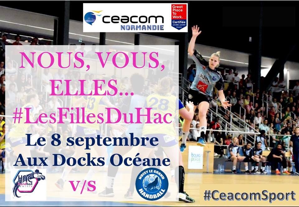 JejayLH's tweet photo. M-1 ! Et oui dans 1 mois jour pour jour, les joueuses du @HacHandball76 retrouverons leur public, leur salle pour le 1er match de la saison qui aura lieu aux #DocksOceane le 8 septembre ! Alors tout commencera ici 👈 #EnRouteverslaLFH #TeamHAC #D2F #AllezleHAC https://t.co/pOhLAMhqGY