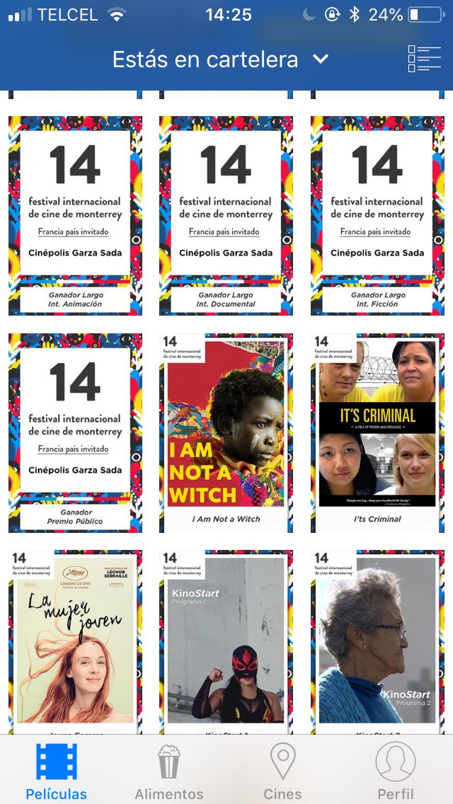 Janeth_Aguirre's tweet photo. Ya están dadas de alta las películas y funciones del @FICMonterrey en @Cinepolis 👏🏽👏🏽⭐️⭐️⭐️❤️❤️❤️🎉🎉🎉 https://t.co/IhZ7IMeqj6