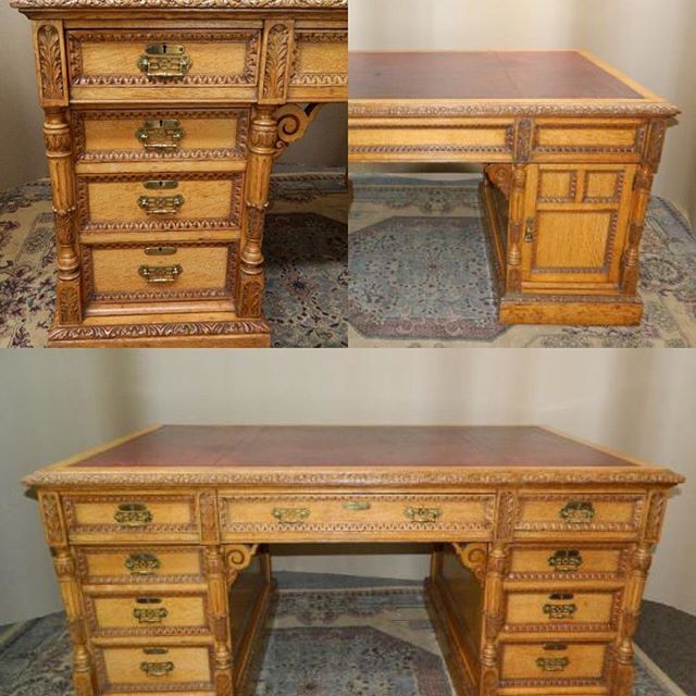 atheyantiques's tweet photo. Fantastic quality oak partners desk by Maple & Co , just one of several desks we currently have in stock #atheyantiques #antiquedesks #partnersdesk #maple&co #oakdesk #officefurniture #homedecor #interiordesign #antiques #pedestaldesk https://t.co/FMuHhPrhAF https://t.co/8kW6YzPRyu