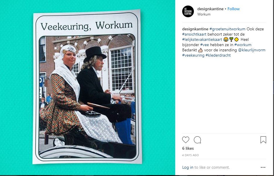 Bij Warkums Erfskip hebben wij nog mooie oude kaarten te koop. Soms verschijnt er een op Instagram .... als lelijkste vakantiekaart. Volgens de koper klopt de tekst niet: "Heel bijzonder vee hebben ze in Workum. "Gelukkig weten de Workumers wel beter. ☺️ instagram.com/p/BmDhbR0lSjd/…