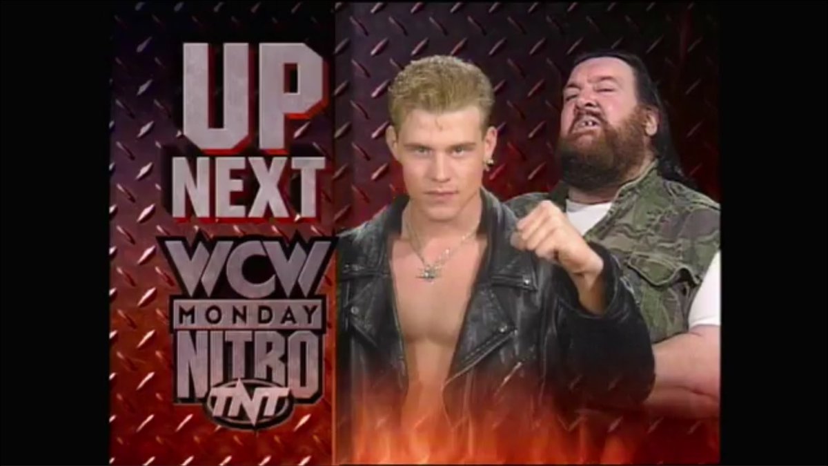 SpandexSultans's tweet photo. Feed all the nondescript babyfaces to him, so he looks like a credible threat to Hulk Ho-HAHAHAHAHAHHAH oh man. I was this close to saying that with a straight face #Nitro25 #NitroReport https://t.co/nmhWo0zkR8