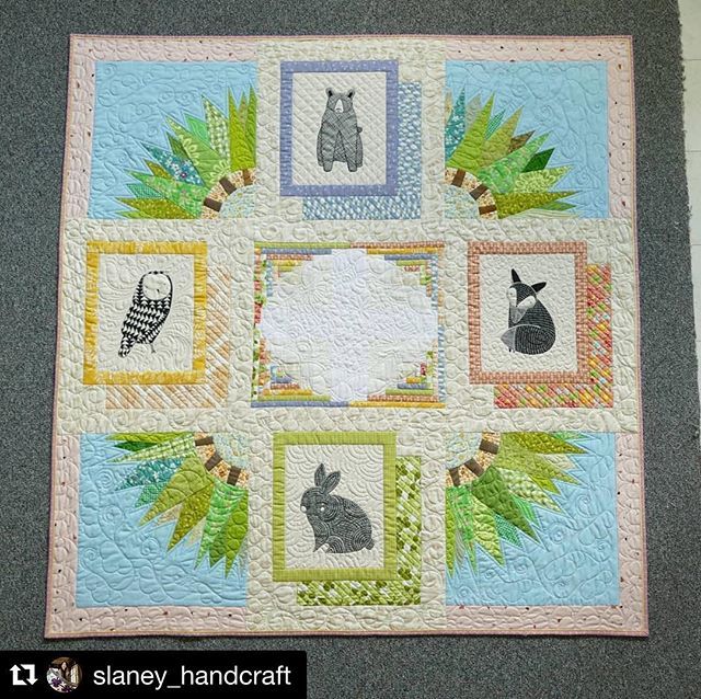 #Repost @slaney_handcraft with @get_repost
・・・
Week two of no sewing machine. But that gave me time to write the patten for this quilt. Hop over to my blog to find it if you are interested. The link is on my profile. #thicketfabric #babyquiltpattern … ift.tt/2AU9U1T