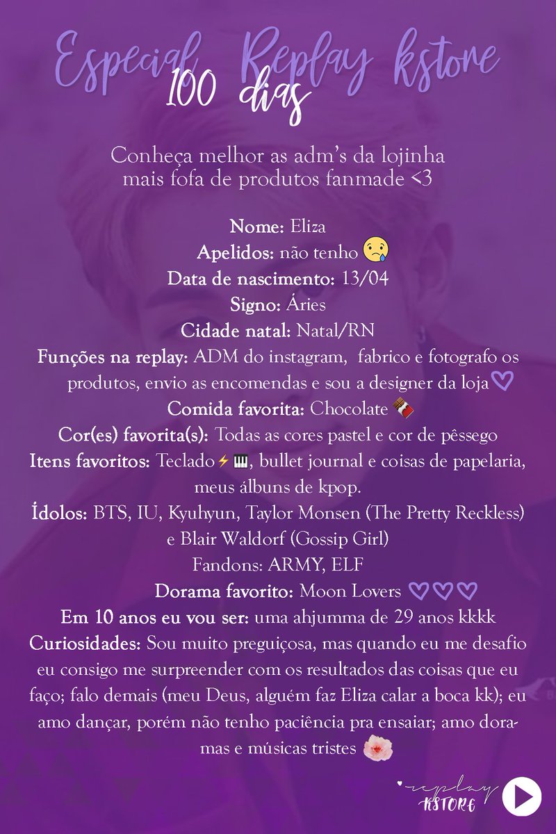 replaykstore's tweet photo. Conheça melhor as adms da lojinha mais fofa de produtos fanmade ♡ https://t.co/FUr2GbJ13m