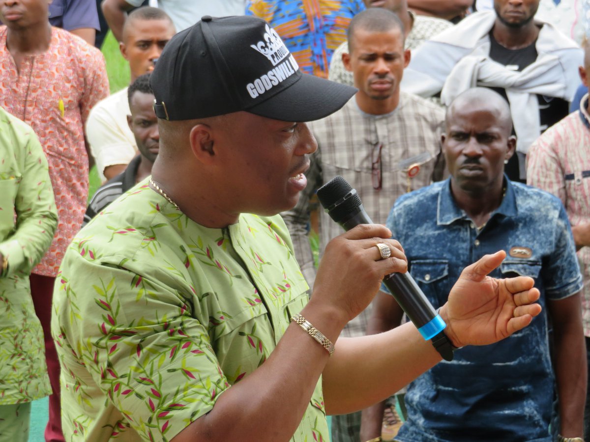 HonEmmanEkon's tweet photo. Earlier today, I consulted with my teeming supporters and constituents about my decision to take leave of the People's Democratic Party (PDP) ahead of the rally held at Ikot Ekpene Stadium. 

Indeed, today heralds a new dawn of progress.

#IStandWithAkpabio https://t.co/SCw3JKIlH0