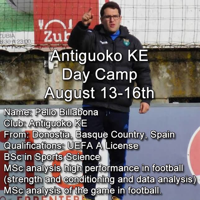 Meet Pello Billabona, one of the <a href="/Antiguoko/">Antiguoko KE</a> coaches coming to PDX next week! Pello will be running a day camp at @oregonepiscopal from August 13-16. Camp is $190 and is open to everyone. Register at: unitedpdx.com/programs/camps Big thanks to @SpainSoccerTrvl for making this happen!