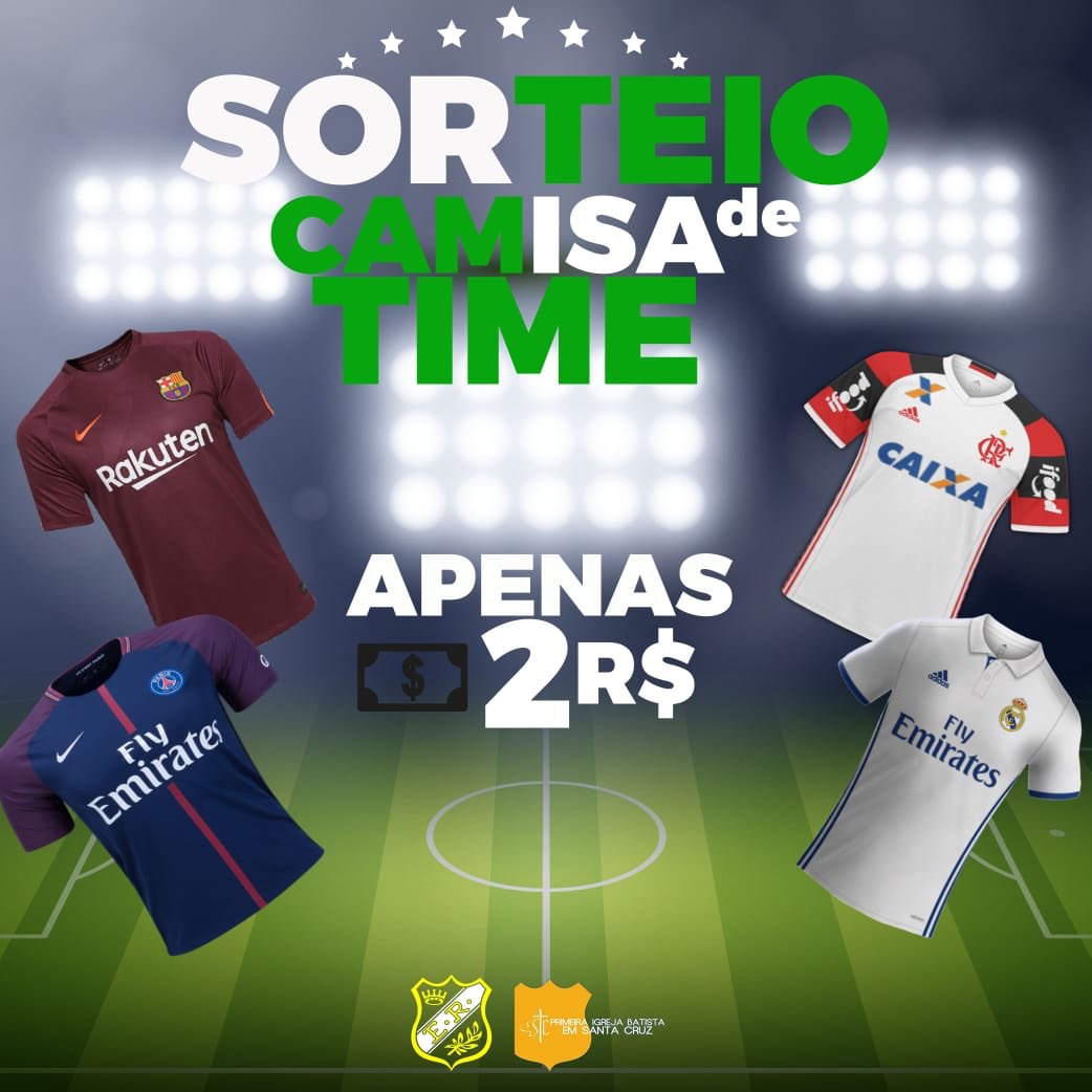 ReiEmbaixadores's tweet photo. OH MY GOD!!!!!!! Velho, a nossa embaixada tá vendendo rifas e o prêmio é uma camisa oficial de qualquer time! AAAAAAAAAH!!! EU NÃO TO ACREDITANDO!!! E tu sabe qual é o melhor?! Não sabe não né ?! A rifa é só 2 reais, velho, DOIS REAIS! Não perde essa oportunidade! Chama no direct https://t.co/ugQ7hqjWwv