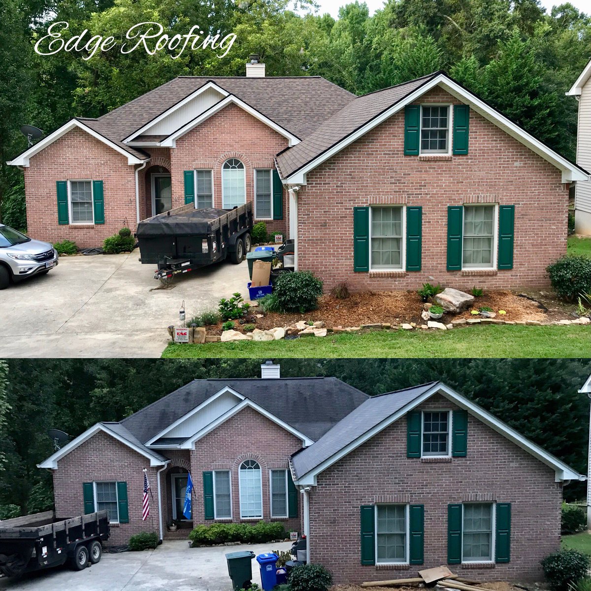 EdgeRoofsLLC's tweet photo. Wow ๐ฎ check out this transformation! Happy Wednesday from all of us here at Edge Roofing!
Call us 833-GOT-EDGE - free roof inspections all week! #edgeroofing #newroof #owenscorning https://t.co/iYbEzPmxhW