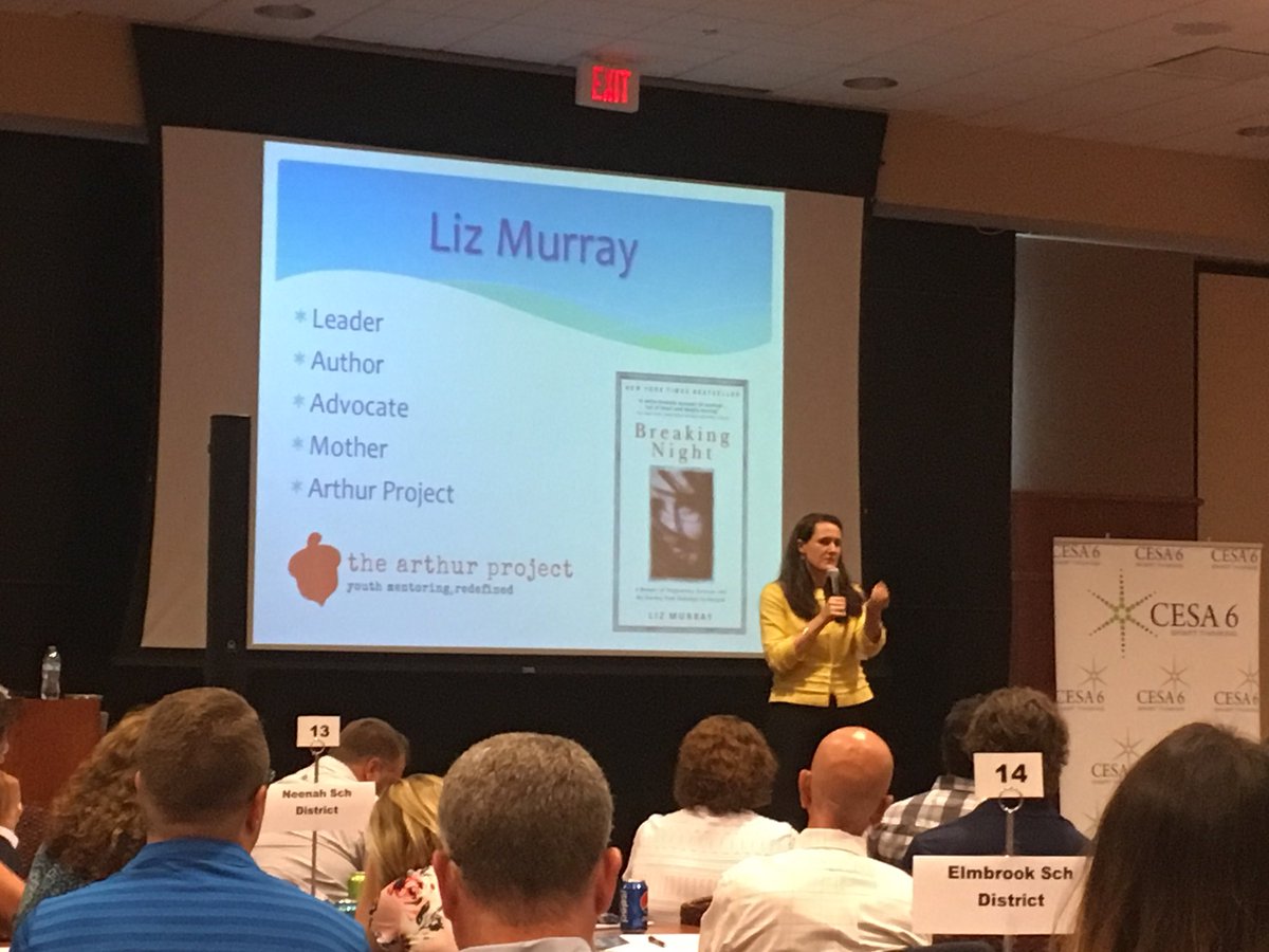 “People will grow into the conversations you create around them.” #studentsfirst #educate #ensure18 Liz Murray - Breaking Night
