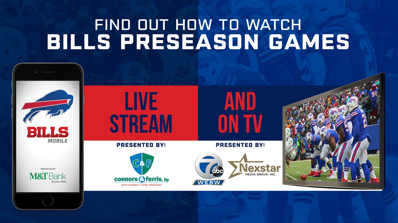 Buffalo Bills on X: 'Live stream. TV. Radio. Here's how you can