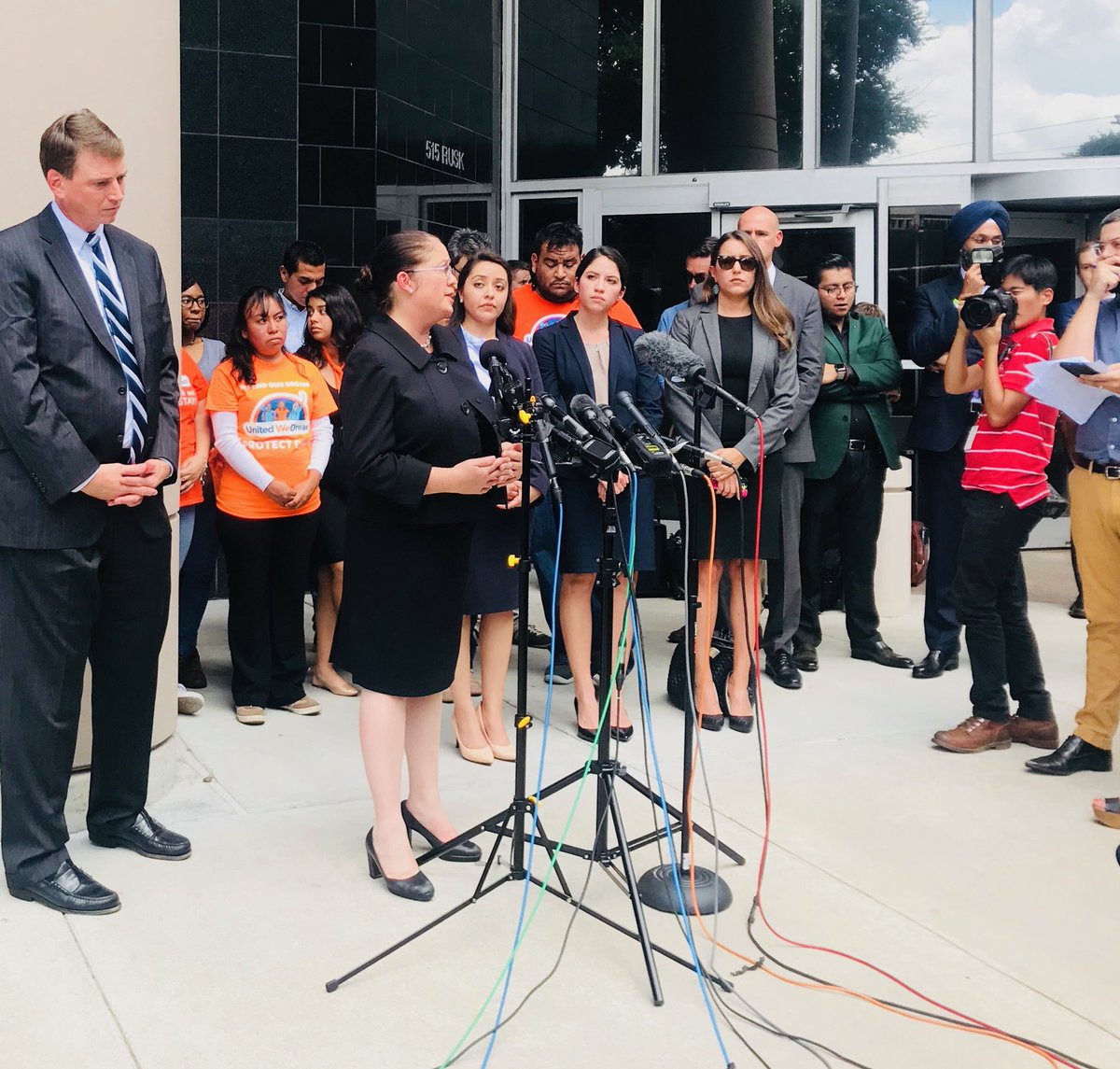 Proud to be represented by a Latina-led legal team <a href="/MALDEF/">MALDEF</a>.  

Onward and upward! ⚖️✊🏽

#HereToStay #DefendDACA

#NotAboutUsWithoutUs