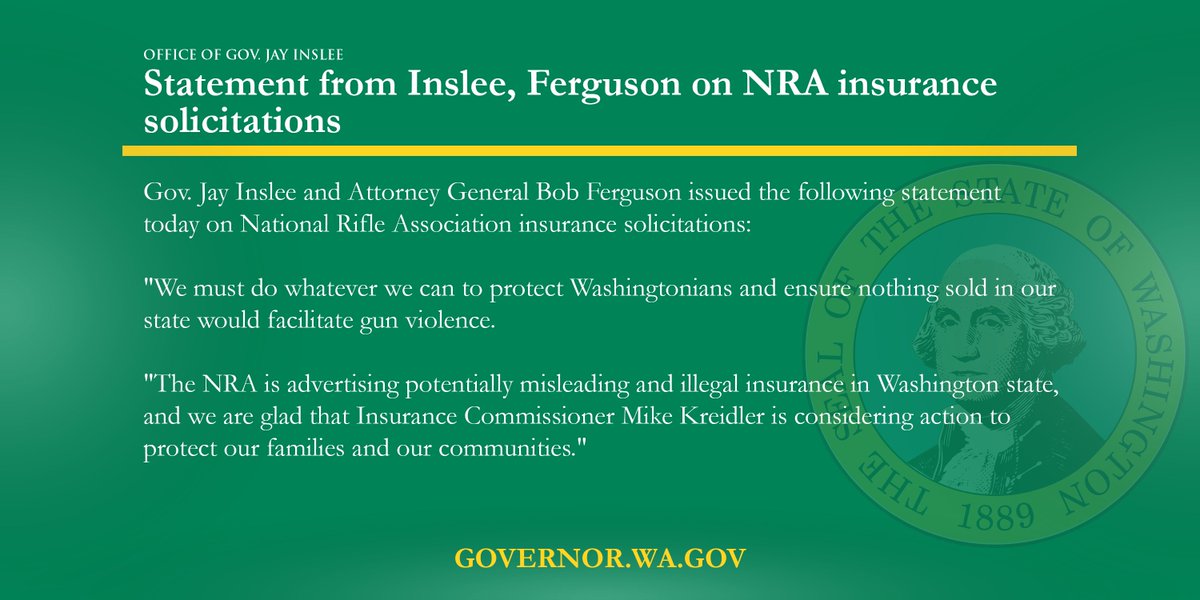 Statement on NRA insurance solicitations