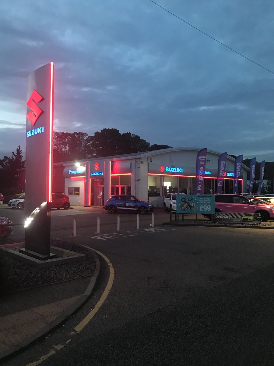 B_C_Electrical's tweet photo. We were helping Progress Suzuki Letchworth by rewiring their outside lighting today, introducing photocells into the mix, so a potential customer never misses a car..
•
•
•
•
•
•
#suzuki #lights #outsidelighting #electric #electrician #electricianlife  #electricianlife https://t.co/Ic2cUZSkuB