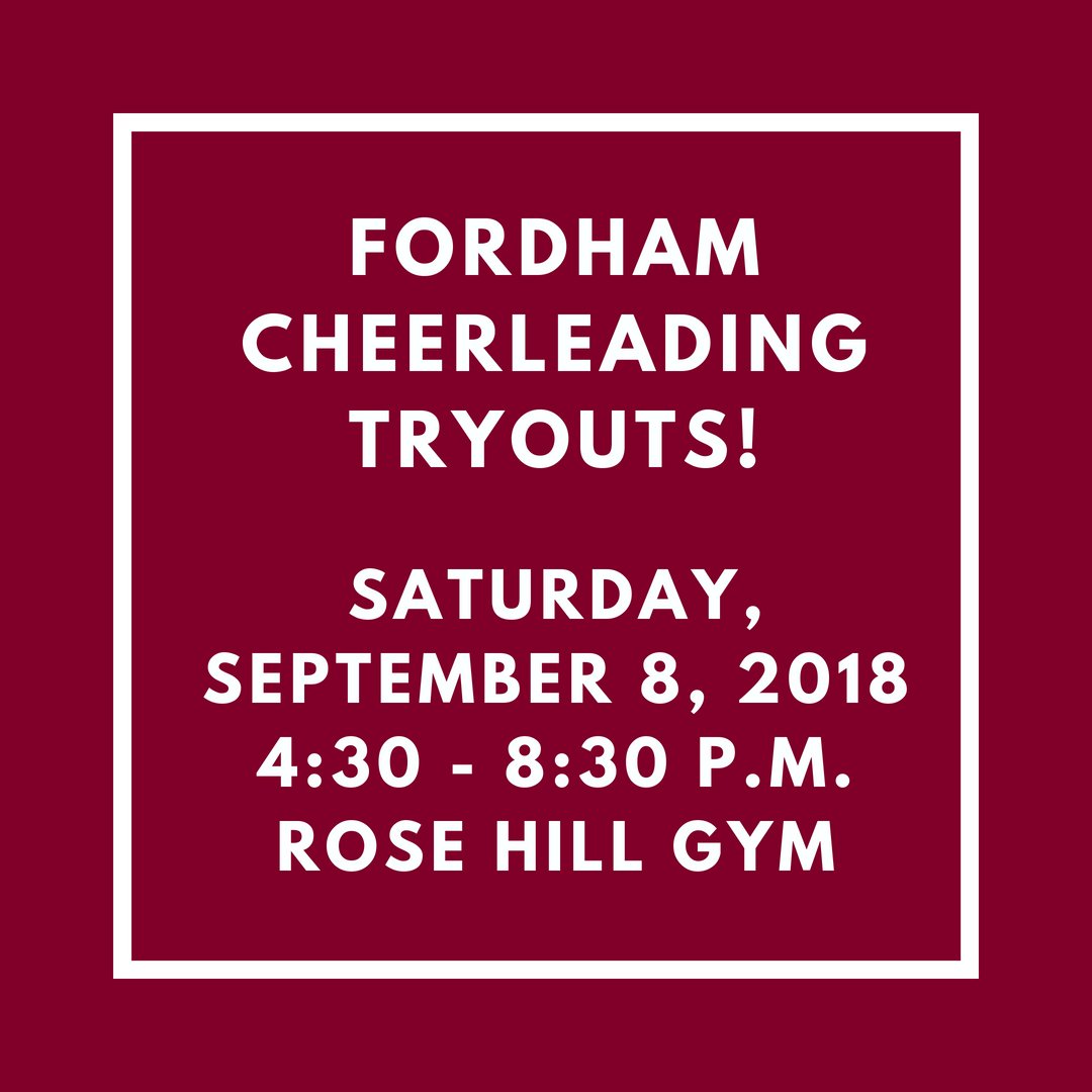 UPDATE! Time change and location announcement for the 2018-2019 tryout. See you there!