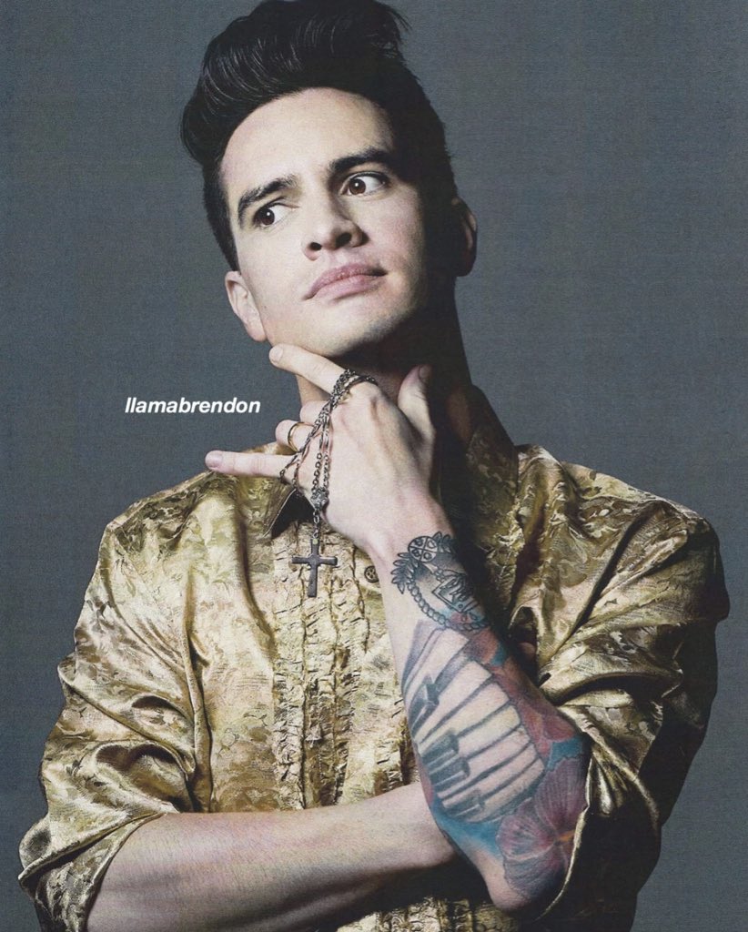 twlttrtd's tweet image. brendon urie really said fuck you guys and went off as hard as he could in this photoshoot
