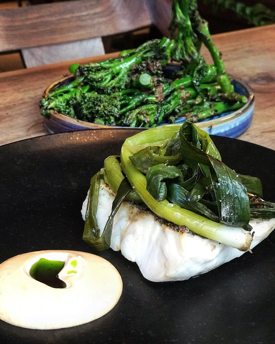 The most memorable meal at <a href="/stleonardsec2/">Saint Leonards</a>. Clever, delicious, perfectly executed. The leek heart with almond cream and summer truffle was a revelation. Also loved this hake with crab aioli.