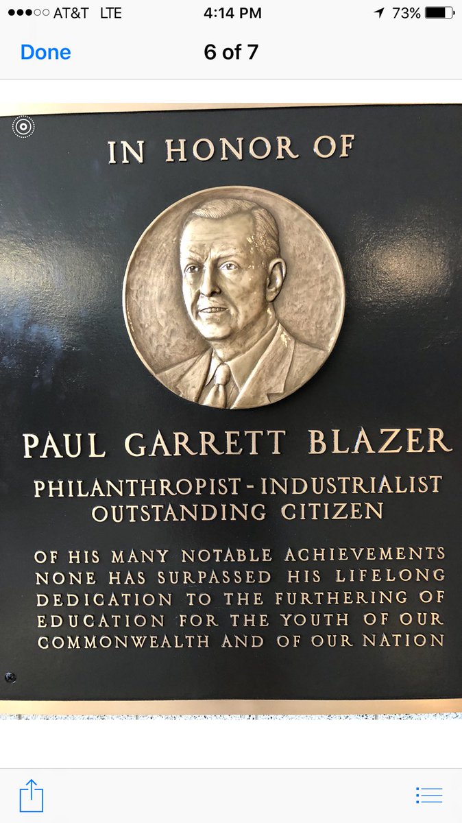 DSeanHoward's tweet photo. Newly refurbished plaque of our high school namesake.  Looks Great!!!  Thx Mr. Swift and admin staff. #AshlandProud @Ashland_Schools https://t.co/O8hcARH4kW