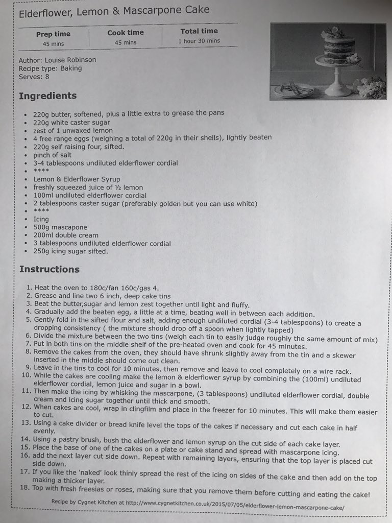 Now we know! #recipe #RoyalWedding #WINK <a href="/WinkLadies/">WINK Networking</a> <a href="/TheVillaLevens/">The Villa Levens</a> <a href="/stellaataxpoh/">An Xtra Pair of Hands</a> <a href="/cwilkinson63/">Carole Wilkinson</a>