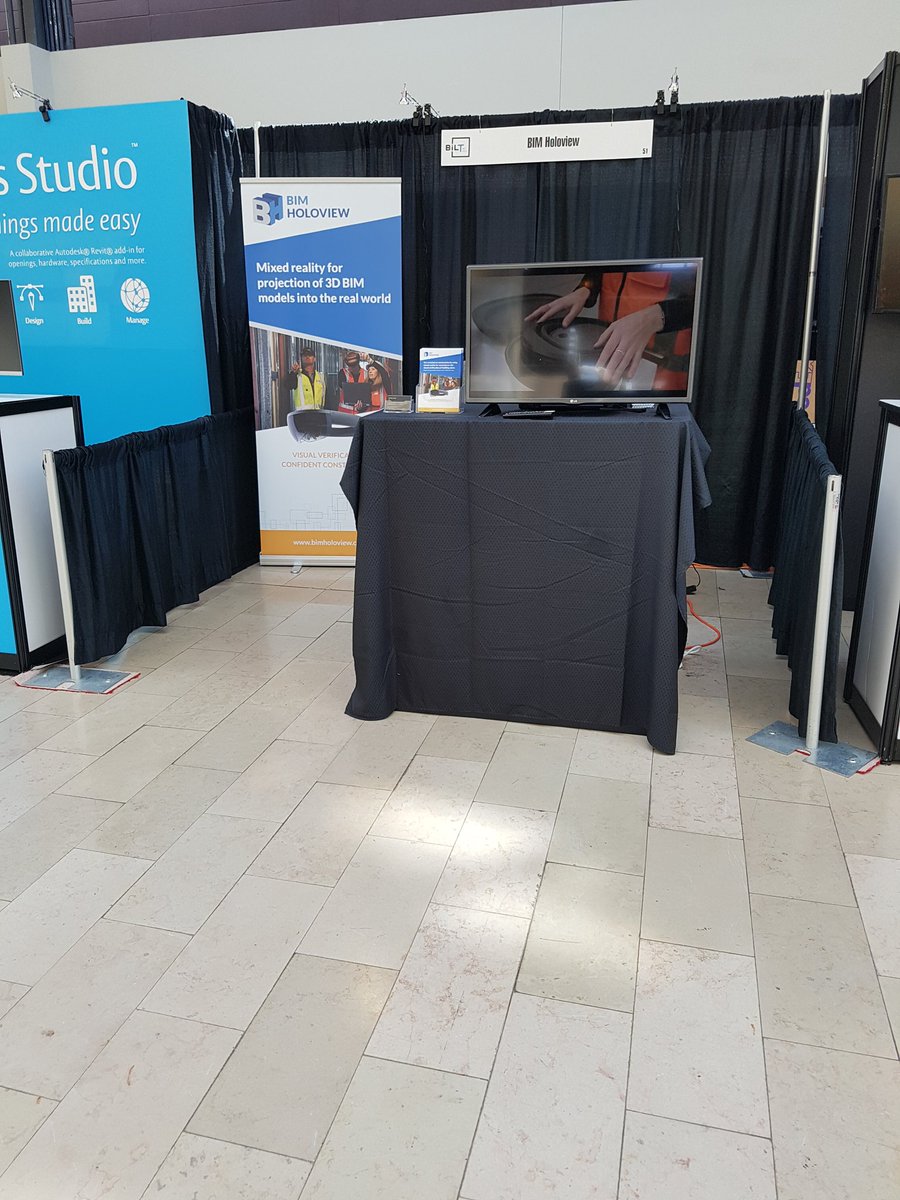 BHoloview's tweet photo. All set for #BILTNA.  Great thing about #Hololens demos...5 minutes to setup. https://t.co/4j3RVB2lJW