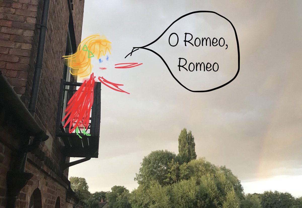 philipparawlins's tweet photo. @JuliaJHowells @ShakespeareBT #uptoscratch? #limtedpalette #RomeoandJuliet #GiveAScript https://t.co/4tLMfmybok