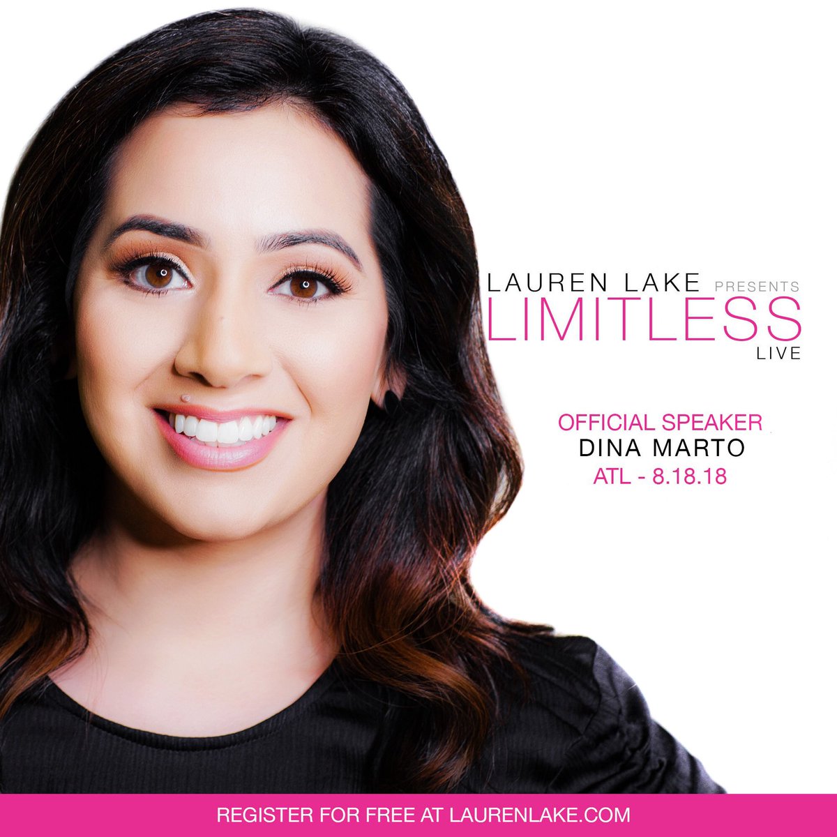MissMarto's tweet photo. Join me at the @LaurenLLake Limitless Live event on Sat, Aug 18th at General Assembly in #ATL It's time to launch your LIMITLESS life! 💕The event is free but you must register to reserve your spot! #MartoMinute #PowerOfThePump https://t.co/fmbCghZKhw