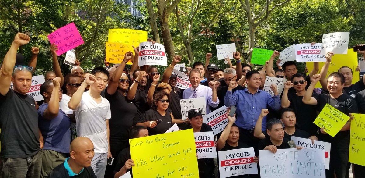 The City Council just voted YES on the temporary vehicle cap and a fair pay floor. When workers come together and fight, we win!