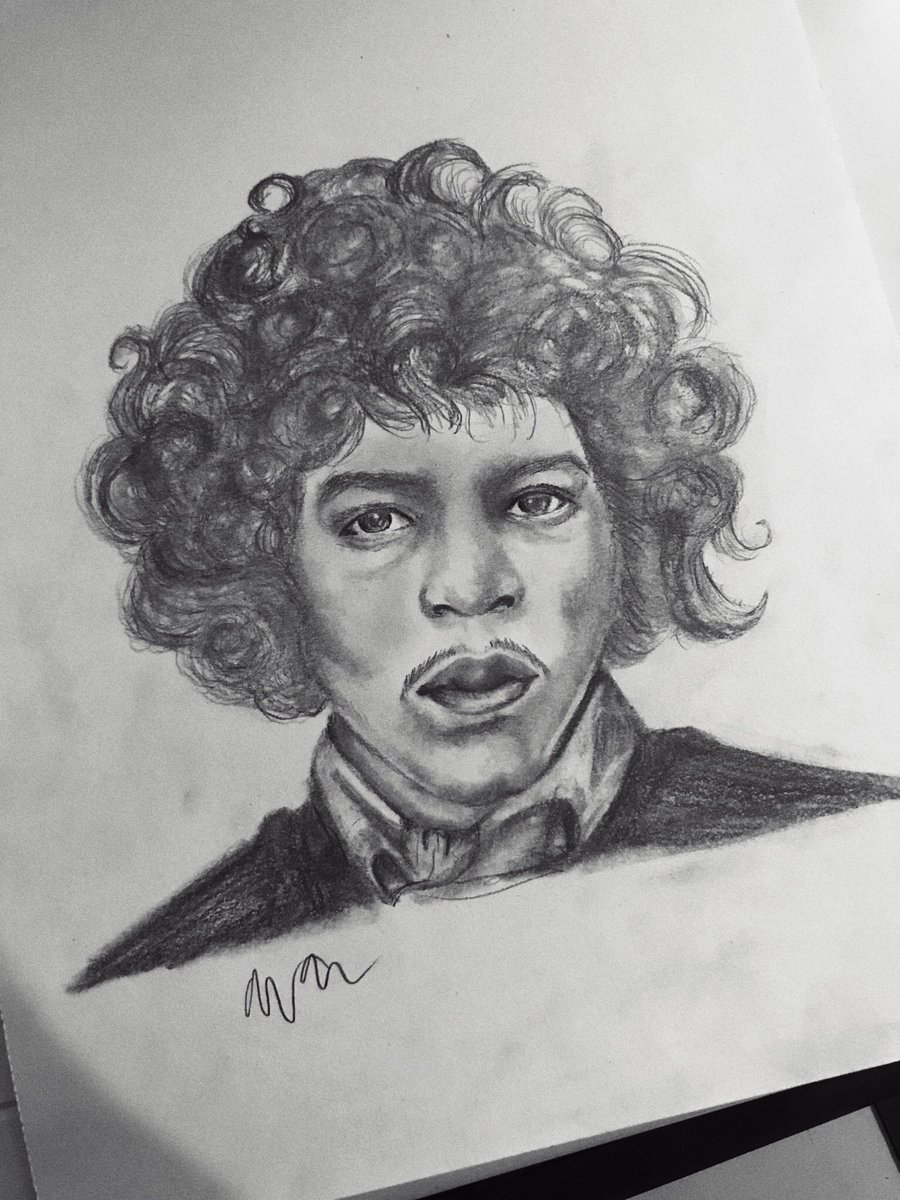 GabbyGeiger's tweet photo. Sketch of @JimiHendrix !#JimiHendrix artist:@GabbyGeiger https://t.co/sm7LNbvJyB