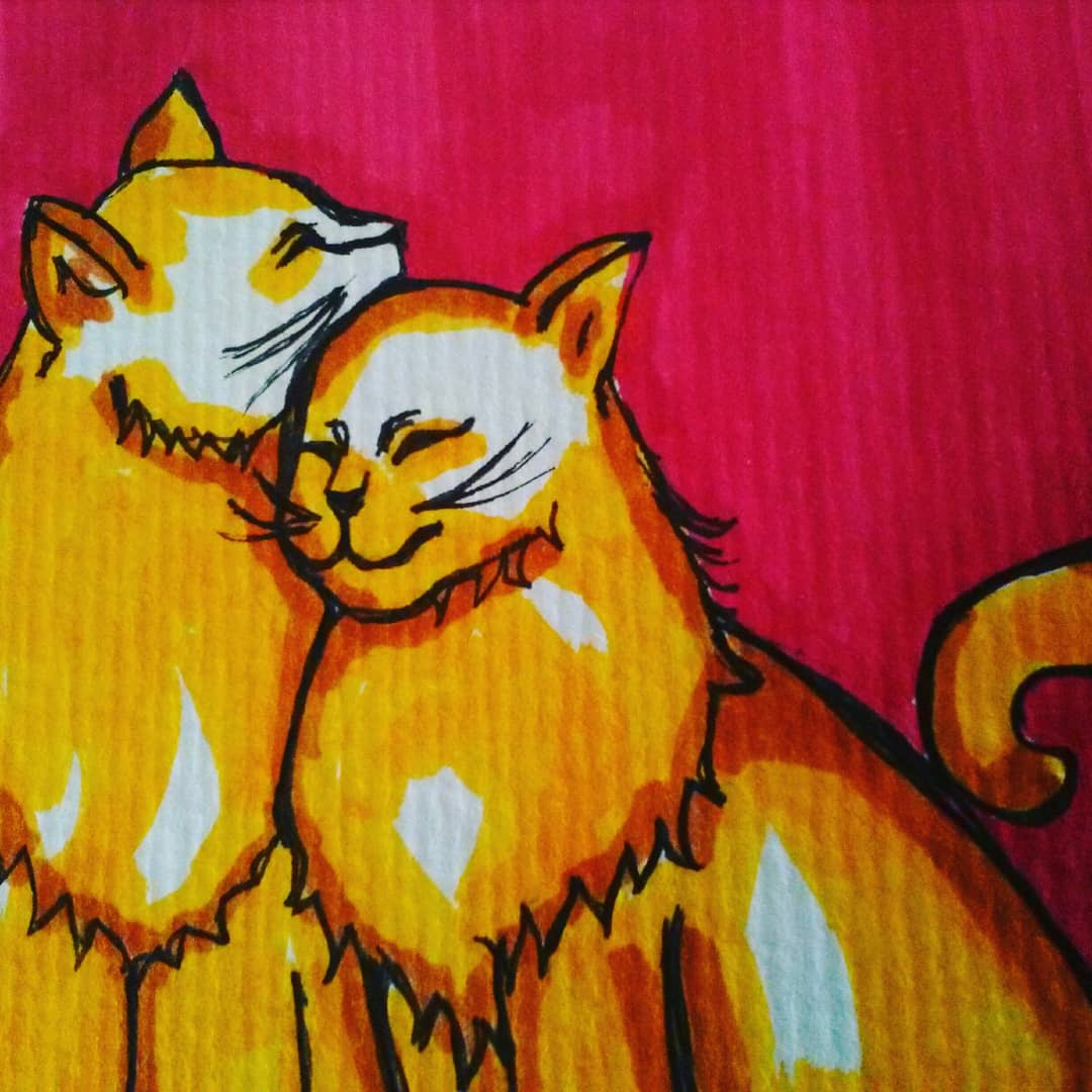 BolhadeA's tweet photo. Passion 💗 💖 illustration in a postcard
#illustration #ilustração #drawing #desenho #mydrawing #postcard #postais #postal #portugueseart #portugueseartist #artistaportuguesa #InternationalCatDay #diamundialdelgato #diamundialdogato #gatos #cats #copicsketch #copic #goodnight https://t.co/QoHd5Xryh3