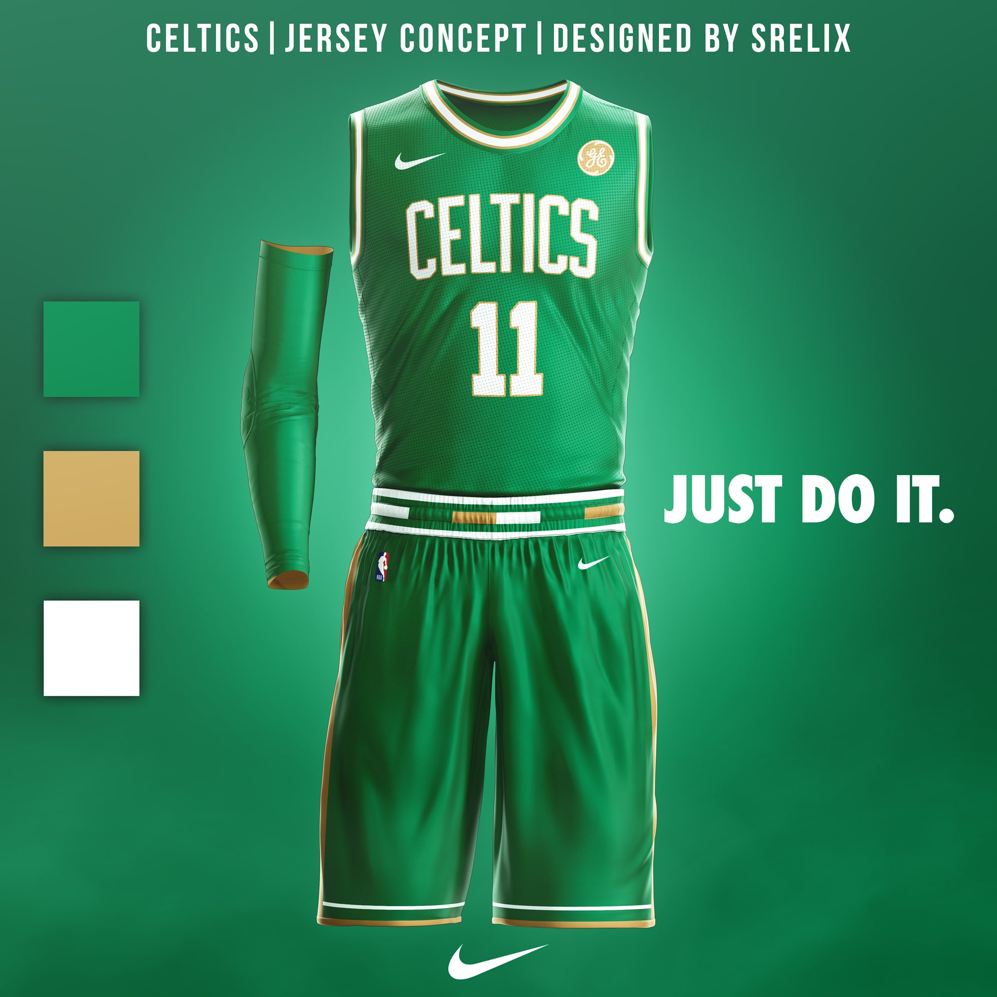 Boston Celtics x Green Lantern jersey concept designed by @srelix