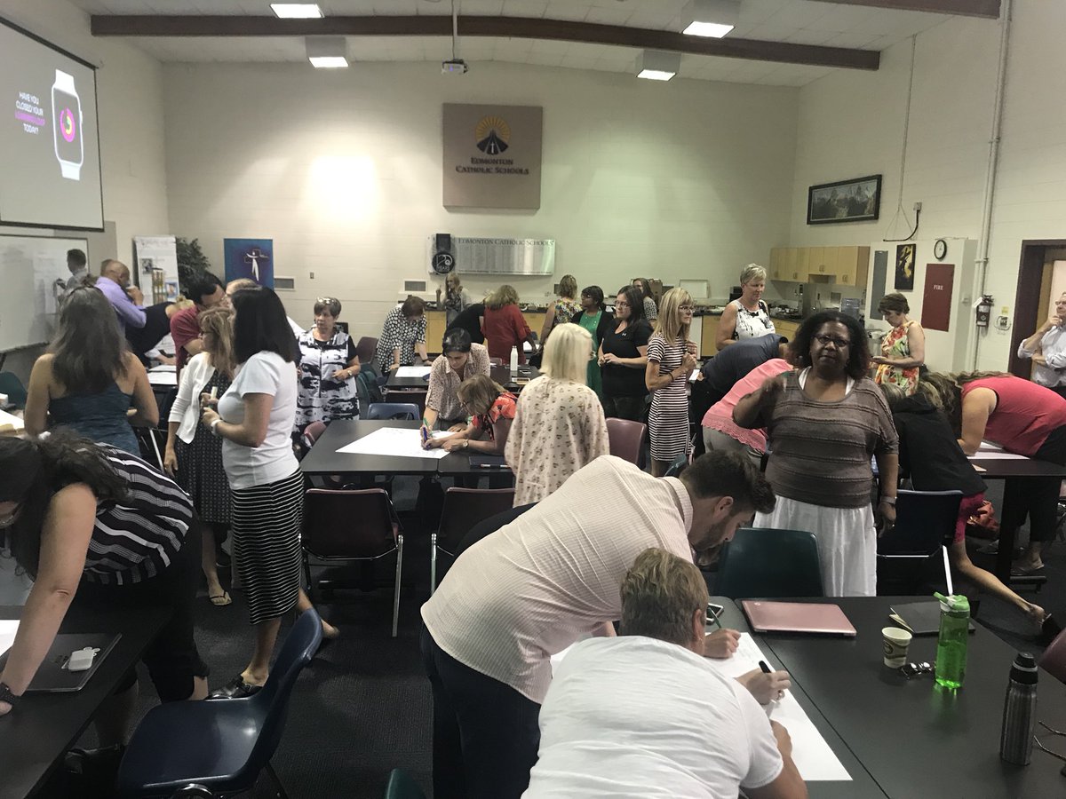 coreyhaley's tweet image. Analog twitter with #ela2018 delegates.  #ATAAgile #joyofPL