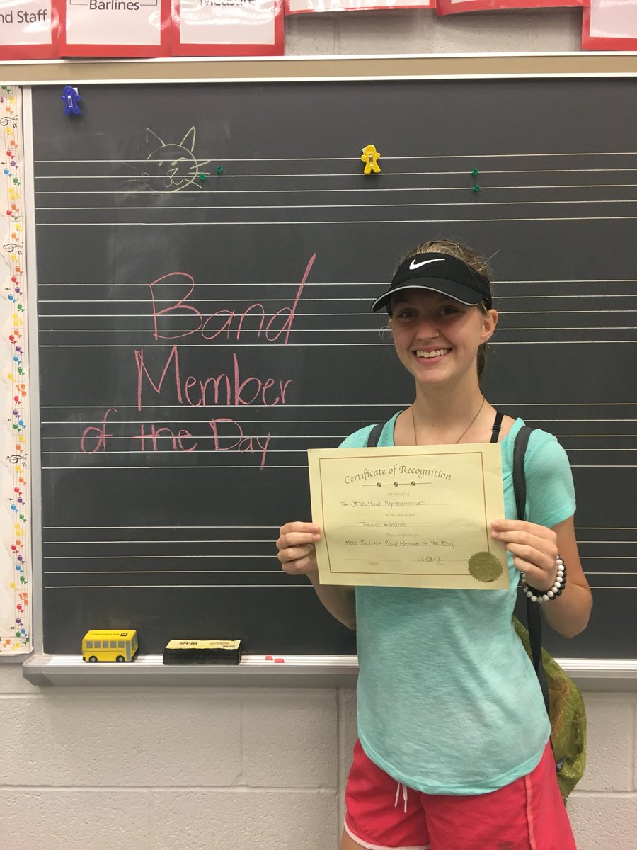 OFMBPR's tweet image. Band members of yesterday and today are Tatiana Kadras, Hailey Guy, and Nick Falcone! Congrats! 🎉