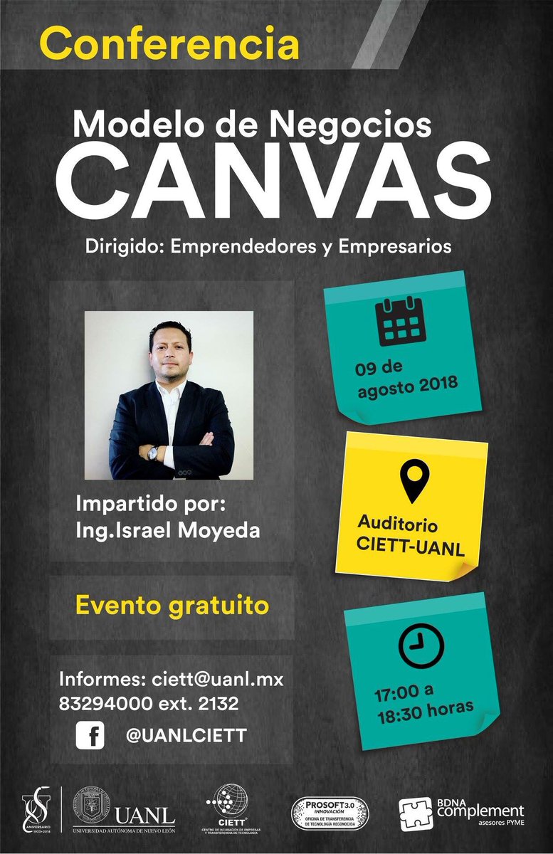 complement_pyme's tweet image. Mañana, conferencia #modelocanvas dirigido a #emprendedores y #empresarios.  #uanl #ciett #innovacion #propuestadevalor #complement #bdna goo.gl/hdLrcn