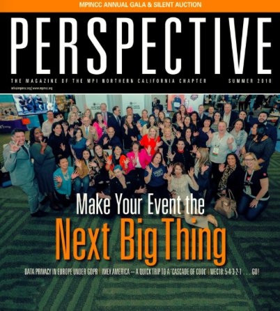 MPINCC's tweet photo. Perspective, the magazine of the MPI Northern California Chapter is live. Check it out now and get a fresh Perspective for summer. https://t.co/y5pg6jclE9 https://t.co/SXGei9rz8m