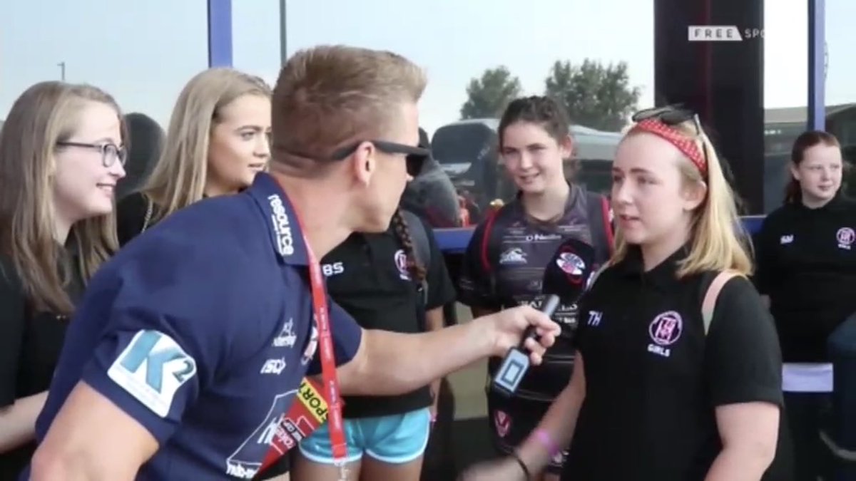 DannyMorris75's tweet photo. Great to see @ThattoGirlsRL on @RugbyAM to night thanks again #girlsrugbyleague #makingmemorys https://t.co/eGEYfJ3nui