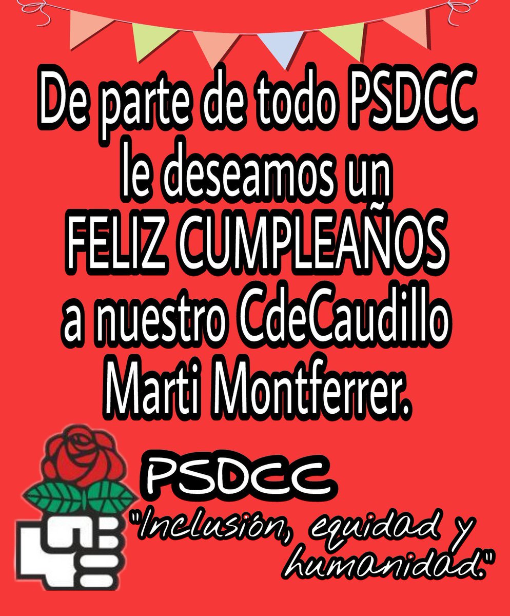 PartidoSDCC's tweet photo. De parte de la directiva y militantes del Partido Social Demócrata de CdeCountry le enviamos un fuerte abrazo a nuestro CdeCaudillo @CdeCiencia 

PSDCC: "Inclusión, equidad y humanismo." https://t.co/fDfvHz2NiS