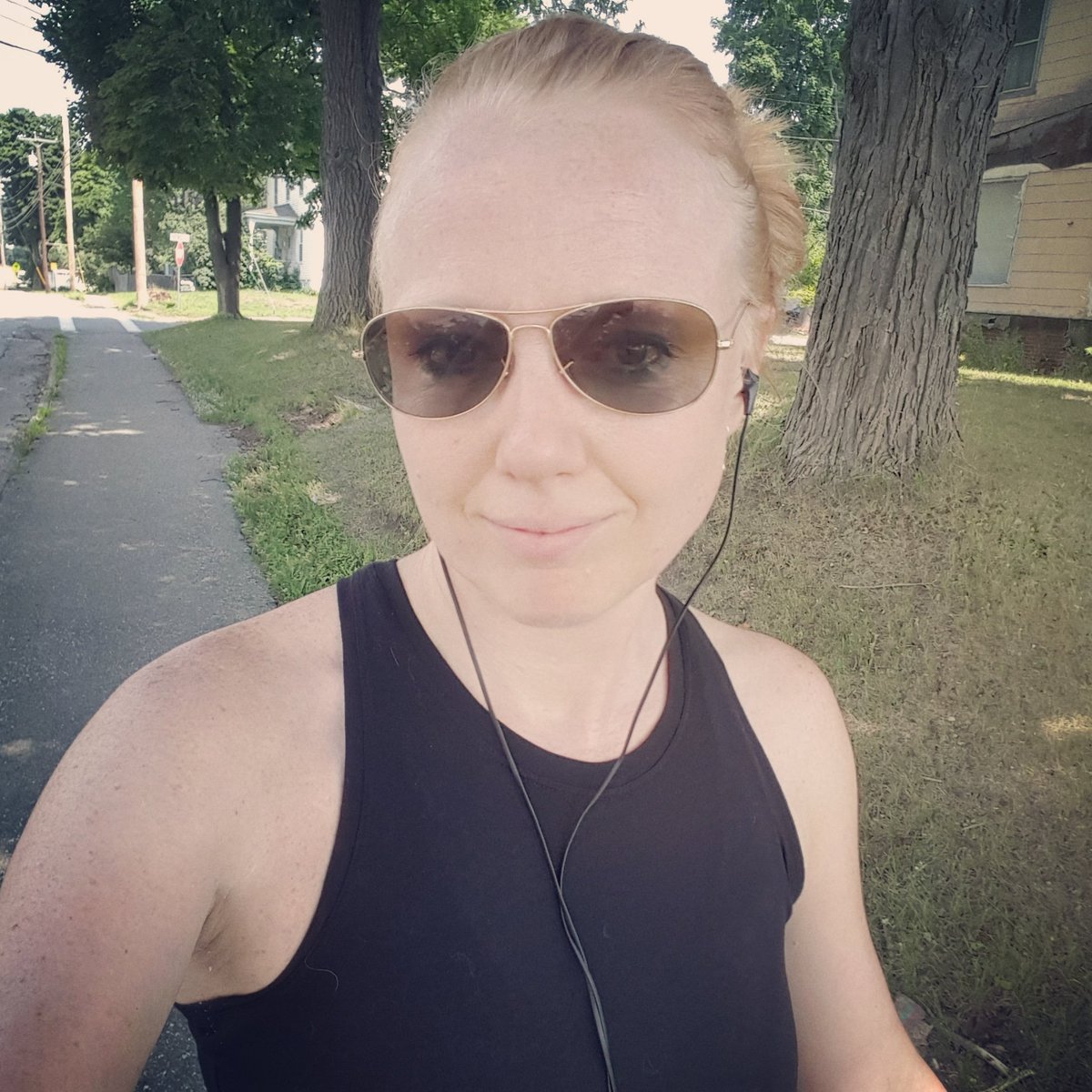 shann316's tweet photo. Afternoon off work meant a 5 mile walk before the temps reached 90! Still got pretty sweaty! Took an unplanned rest day yesterday so #liift4 back and biceps on the agenda tonight !! #ilovewalking #walk #moveyourbooty #sweat #liveyourbestlife #motivation #determination https://t.co/FaJXNjLeCC