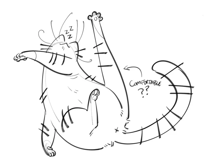 doodled my hairy daughter for #InternationalCatDay2018 She's a gremlin but she's my gremlin  ??? 