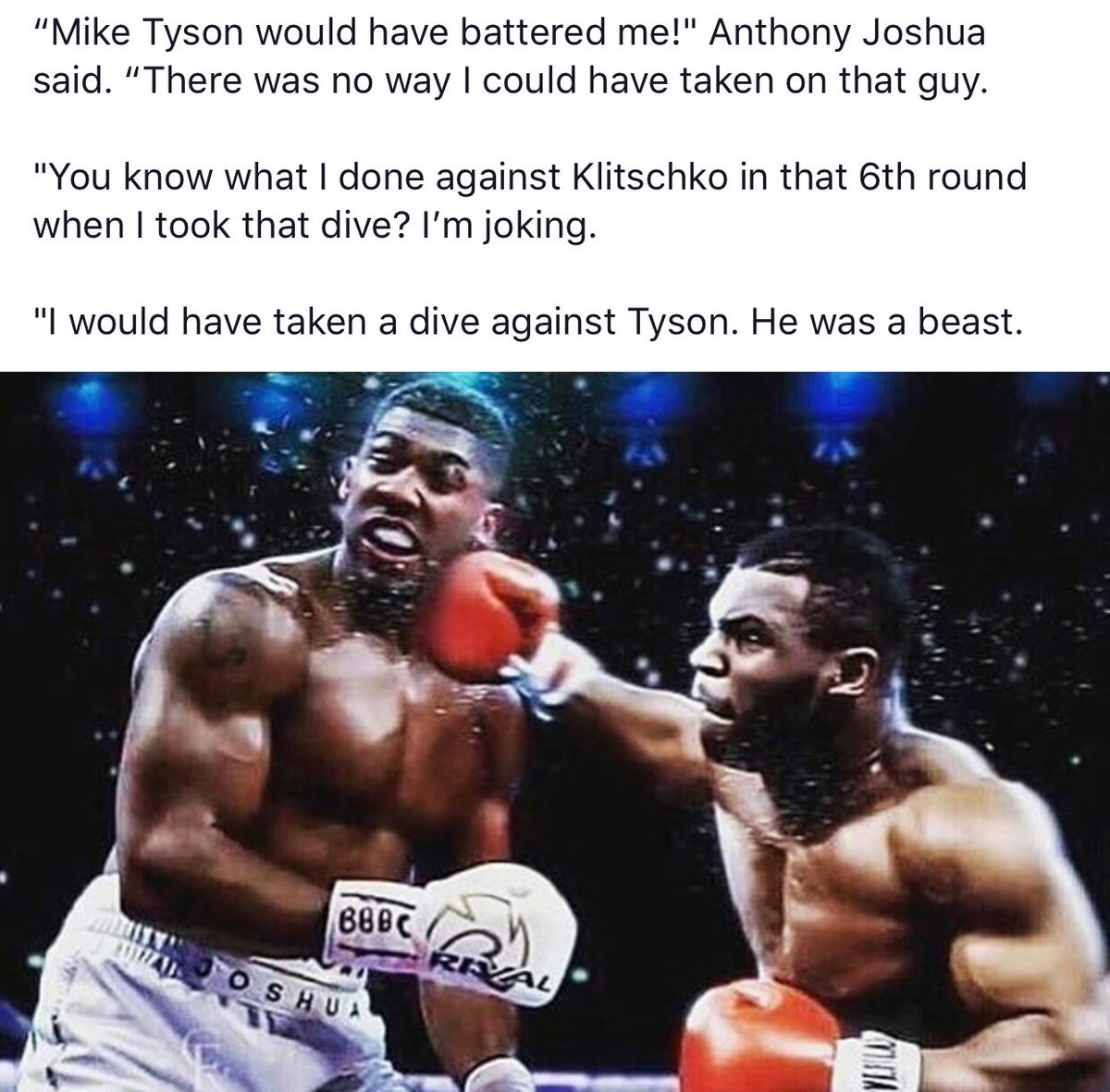 OnlyFullFights's tweet photo. #MikeTyson #Tyson #IronMike #tysonfury #fury #teamfury #tyson #furyjoshua #joshuafury #anthonyjoshua #furywilder #wilderfury #deontaywilder #wilder #boxing #knockout #ko #boxinglife #boxingtalk #boxingmemes #boxingnews #boxingheads #OnlyFullFights #furyjoshua #joshuafury https://t.co/z4daRRTdr0