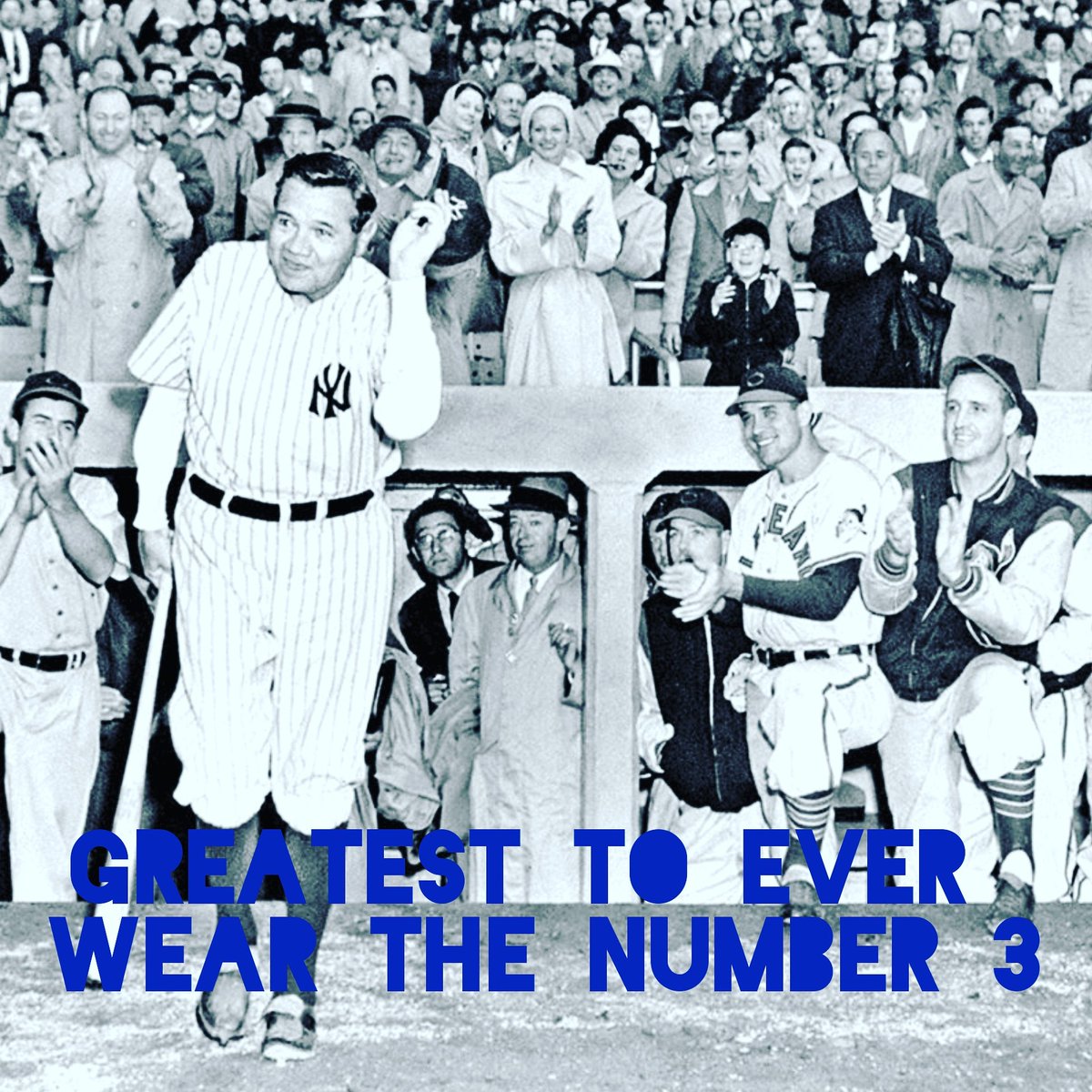 RecordsBaseball's tweet photo. The Babe is far and away the best to ever wear the #3. His WAR is 182.51. @arod is a distant 2nd with a WAR of 117.78.  #baseballrecords #baseball #legendarynumbers #baberuth #sultanofswat @yankees #arod https://t.co/GvL9GoG7Ue