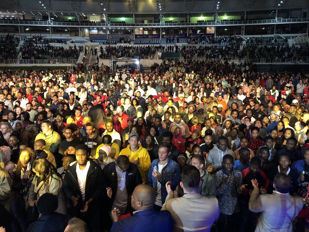 glennschroder's tweet photo. Wow!! What a night at #HarvestDurban2018
It’s all about the ONE!!
Thank you Ps @AtBoshoff for an amazing word tonight, your leadership of this vision, and your love and passion for God!! You are a phenomenal example to us!!
We love &amp; honor you!!
#CRC
#WinTheLostAtAnyCost https://t.co/7lYZOWl8AE