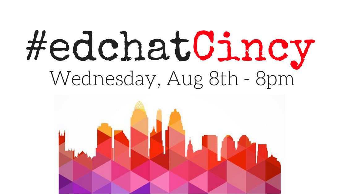 Our first #edchatCincy starts in 1 hour! I hope that you'll join us at 8pm to connect with other educators in the #GreaterCincinnati area & beyond! #BetterTogether #122edchat #waledchat #edchat